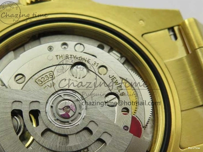 MiroTime 1223 Unisex Submariner 41mm 126618 LB YG EWF Blue Dial on YG Bracelet A 2615